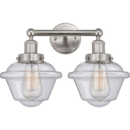 Oxford 2 Light 15.5 inch Brushed Satin Nickel Bath Vanity Light Wall Light