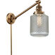Stanton 30 inch 60.00 watt Brushed Brass Swing Arm Wall Light, Franklin Restoration