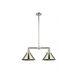 Franklin Restoration Briarcliff 2 Light 21 inch Polished Nickel Island Light Ceiling Light, Franklin Restoration