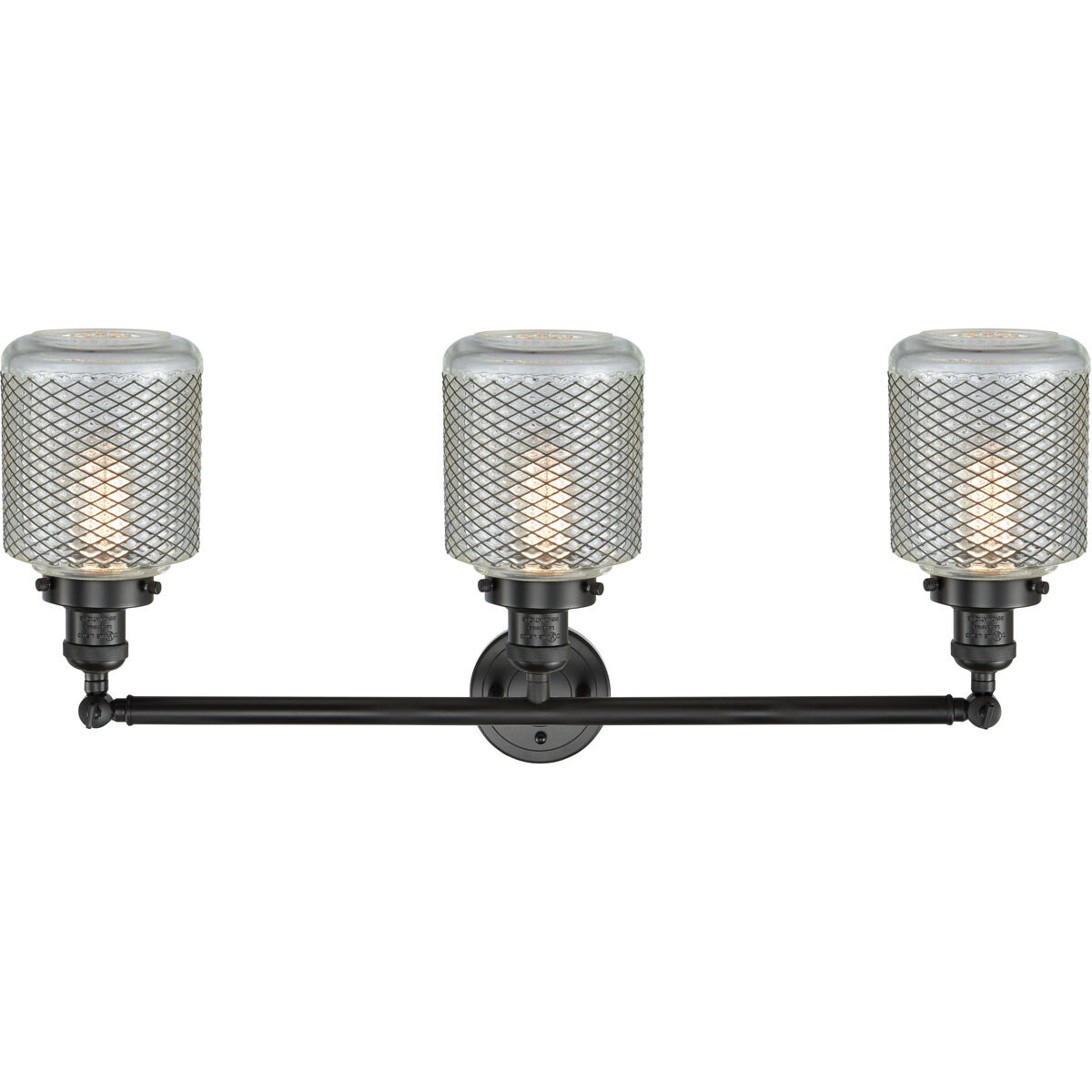 Franklin Restoration Stanton 3 Light 32 inch Matte Black Bath Vanity Light Wall Light, Franklin Restoration