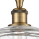 Ballston X-Large Deco Swirl LED 12 inch Brushed Brass Semi-Flush Mount Ceiling Light, Ballston