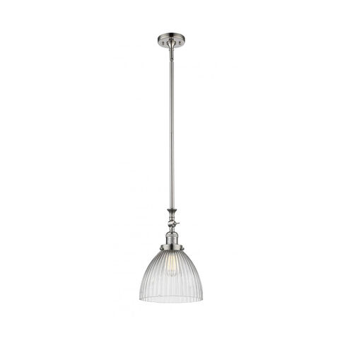 Franklin Restoration Seneca Falls LED 10 inch Polished Nickel Pendant Ceiling Light, Franklin Restoration