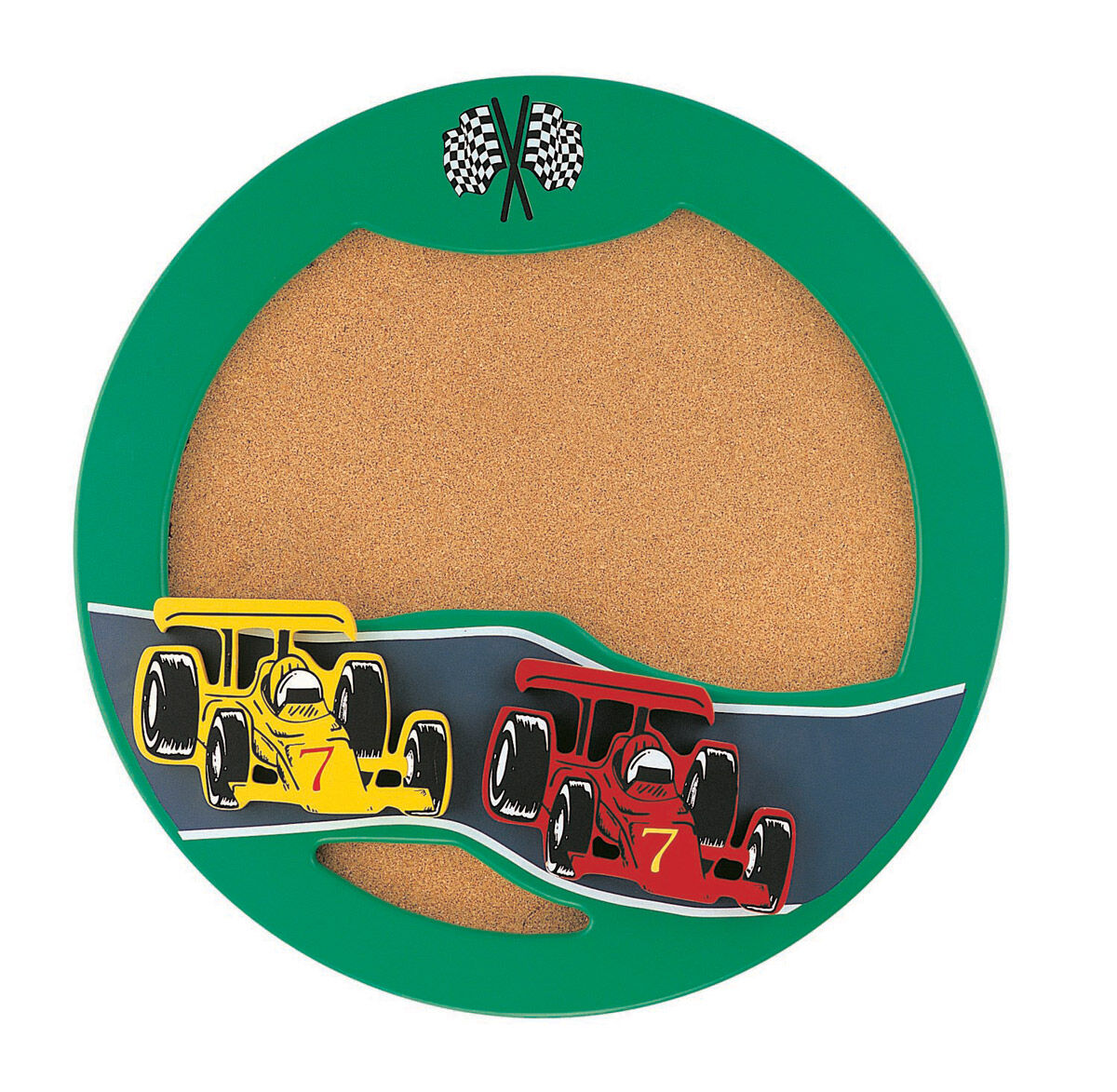 Indy Car Green Corkboard