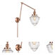 Franklin Restoration Bullet 32 inch 6.00 watt Antique Copper Swing Arm Wall Light