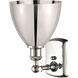 Ballston Dome 1 Light 8 inch Polished Nickel Sconce Wall Light