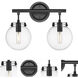 Auralume Span LED 15 inch Matte Black Bath Vanity Light Wall Light