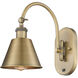 Ballston Smithfield 1 Light 7 inch Brushed Brass Sconce Wall Light