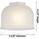 Ballston Dayton LED 6 inch Oil Rubbed Bronze Sconce Wall Light in White Glass, Ballston