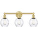 Waverly 3 Light 24 inch Satin Gold Bath Vanity Light Wall Light