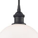 Ballston Athens LED 8 inch Matte Black Mini Pendant Ceiling Light, Ballston