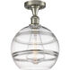 Ballston Rochester 1 Light 10 inch Brushed Satin Nickel Semi-Flush Mount Ceiling Light