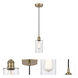 Edison Clymer 1 Light 4 inch Antique Brass Mini Pendant Ceiling Light