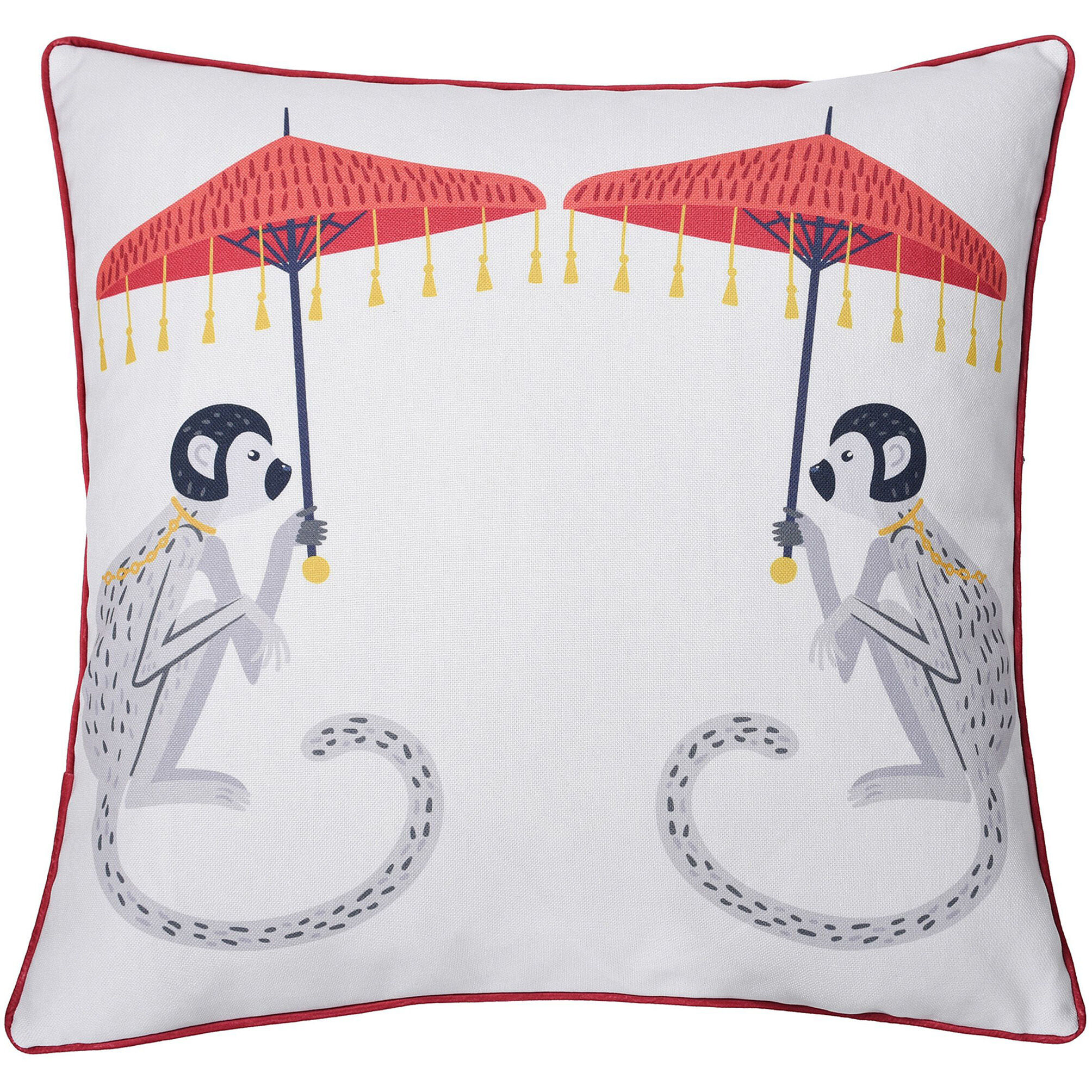 Dann Foley 24 inch White Throw Pillow