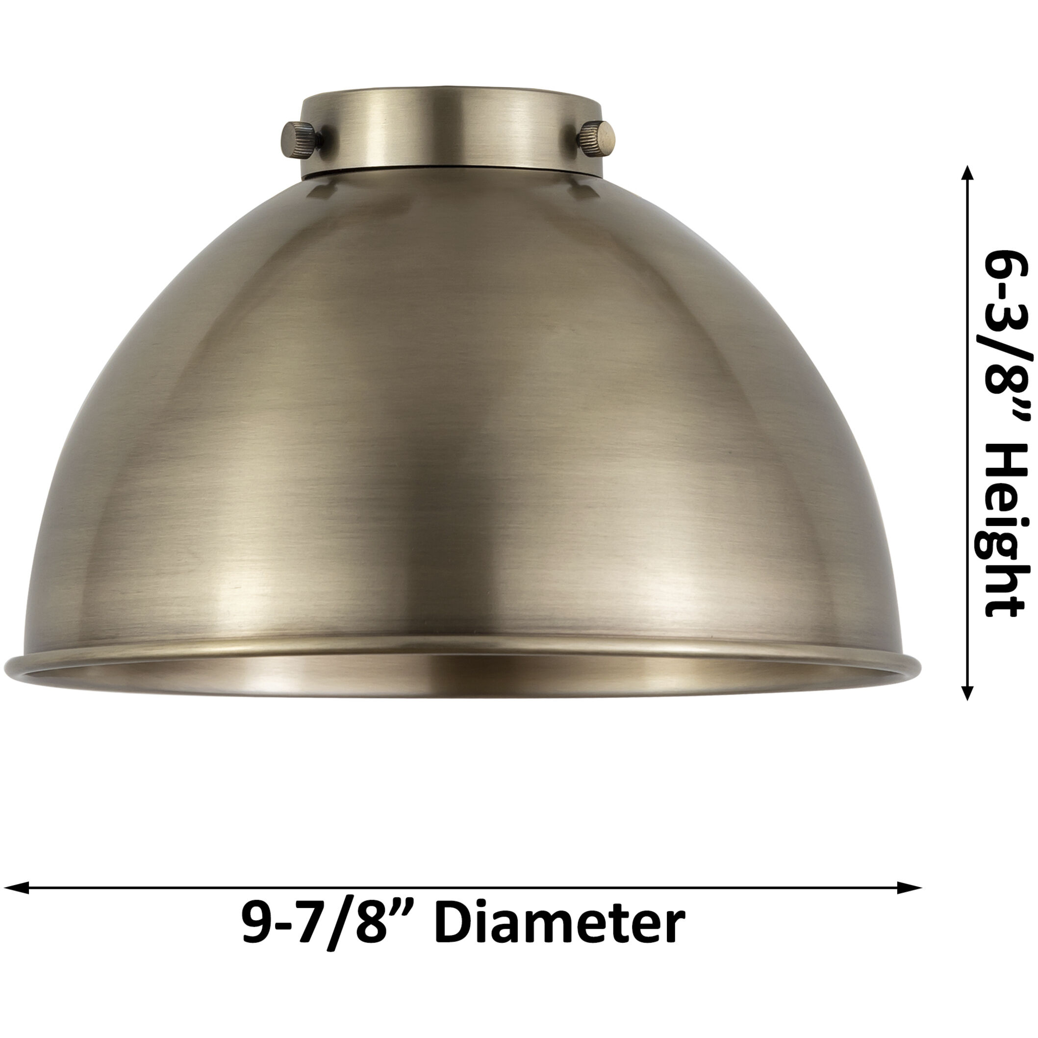 Ballston Urban LED 10 inch Satin Gold Semi-Flush Mount Ceiling Light