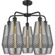 Windham 5 Light 25 inch Matte Black Chandelier Ceiling Light in Smoked