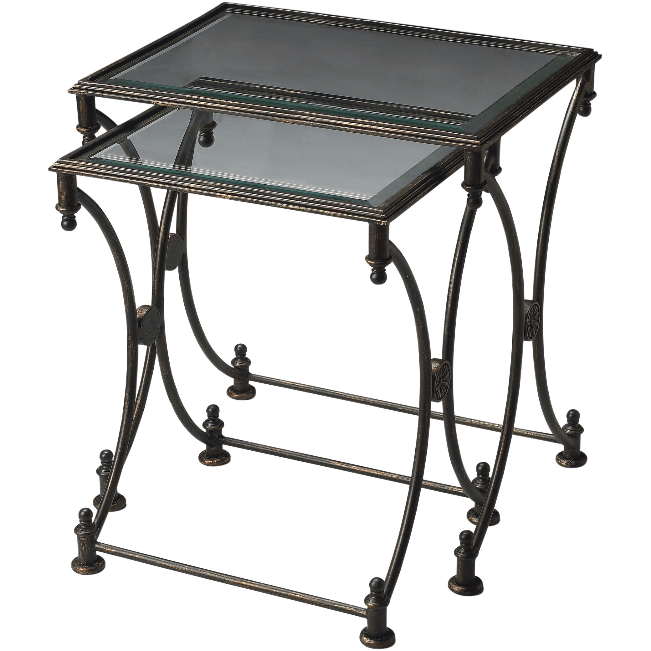 Beverly Metal 26 X 24 inch Metalworks Nesting Table