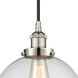 Edison Beacon 1 Light 10 inch Polished Nickel Mini Pendant Ceiling Light