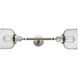 Franklin Restoration Large Bell LED 8 inch Brushed Satin Nickel Bath Vanity Light Wall Light in Seedy Glass, Franklin Restoration