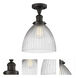 Franklin Restoration Seneca Falls LED 10 inch Oil Rubbed Bronze Semi-Flush Mount Ceiling Light, Franklin Restoration