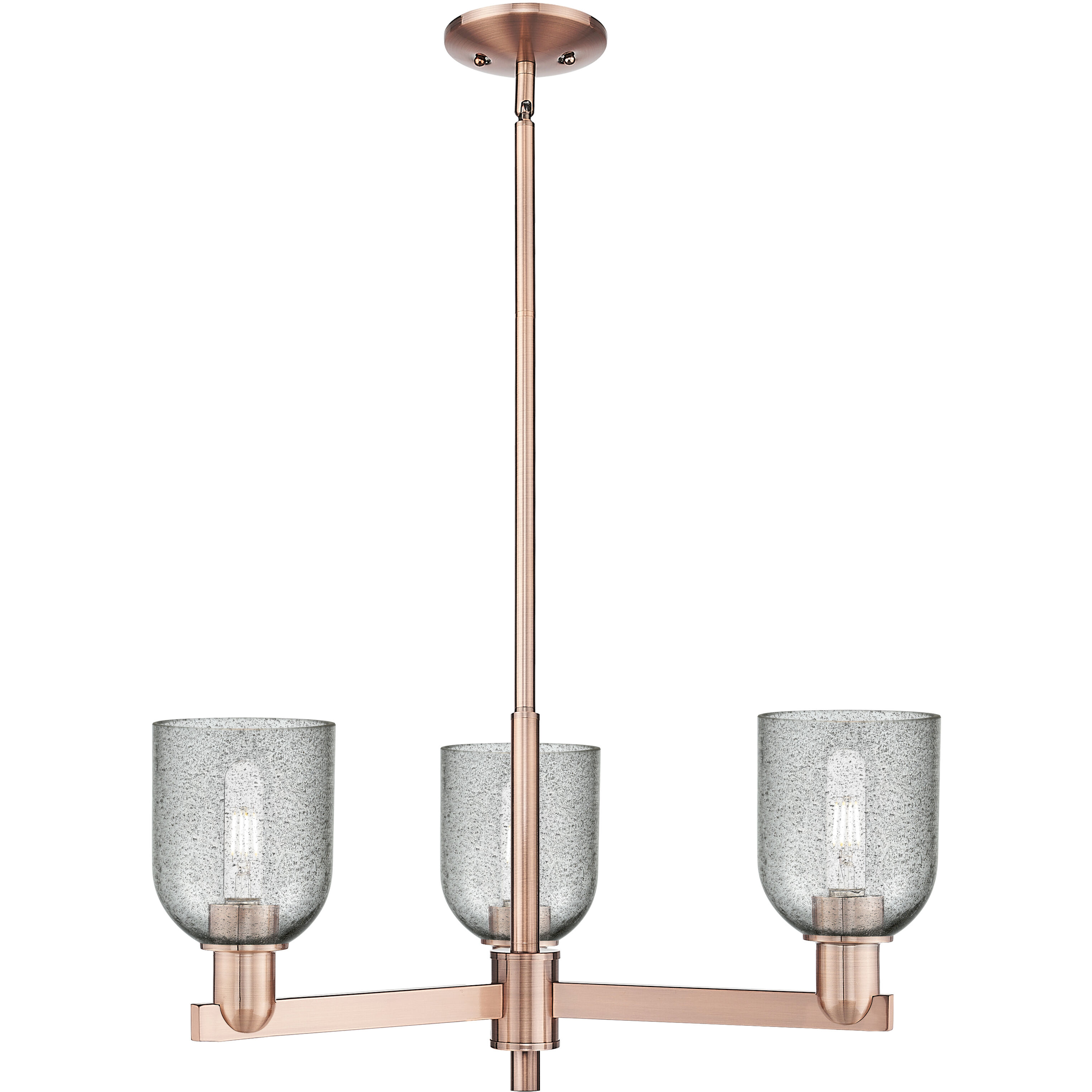 Arcadia Caledonia 3 Light 26.75 inch Antique Copper Chandelier Ceiling Light