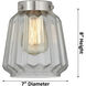 Franklin Restoration Chatham LED 6 inch Satin Gold Mini Pendant Ceiling Light in Mercury Glass