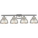 Adirondack 4 Light 38 inch Brushed Satin Nickel Bath Vanity Light Wall Light