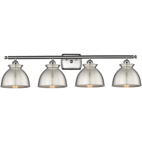 Adirondack 4 Light 38 inch Brushed Satin Nickel Bath Vanity Light Wall Light