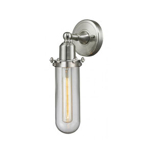 Austere Centri 1 Light 4 inch Brushed Satin Nickel Sconce Wall Light