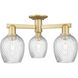 Arcadia Salina 3 Light 23.25 inch Brushed Brass Semi-Flush Mount Ceiling Light