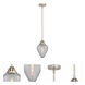 Nouveau 2 Geneseo LED 7 inch Brushed Satin Nickel Mini Pendant Ceiling Light