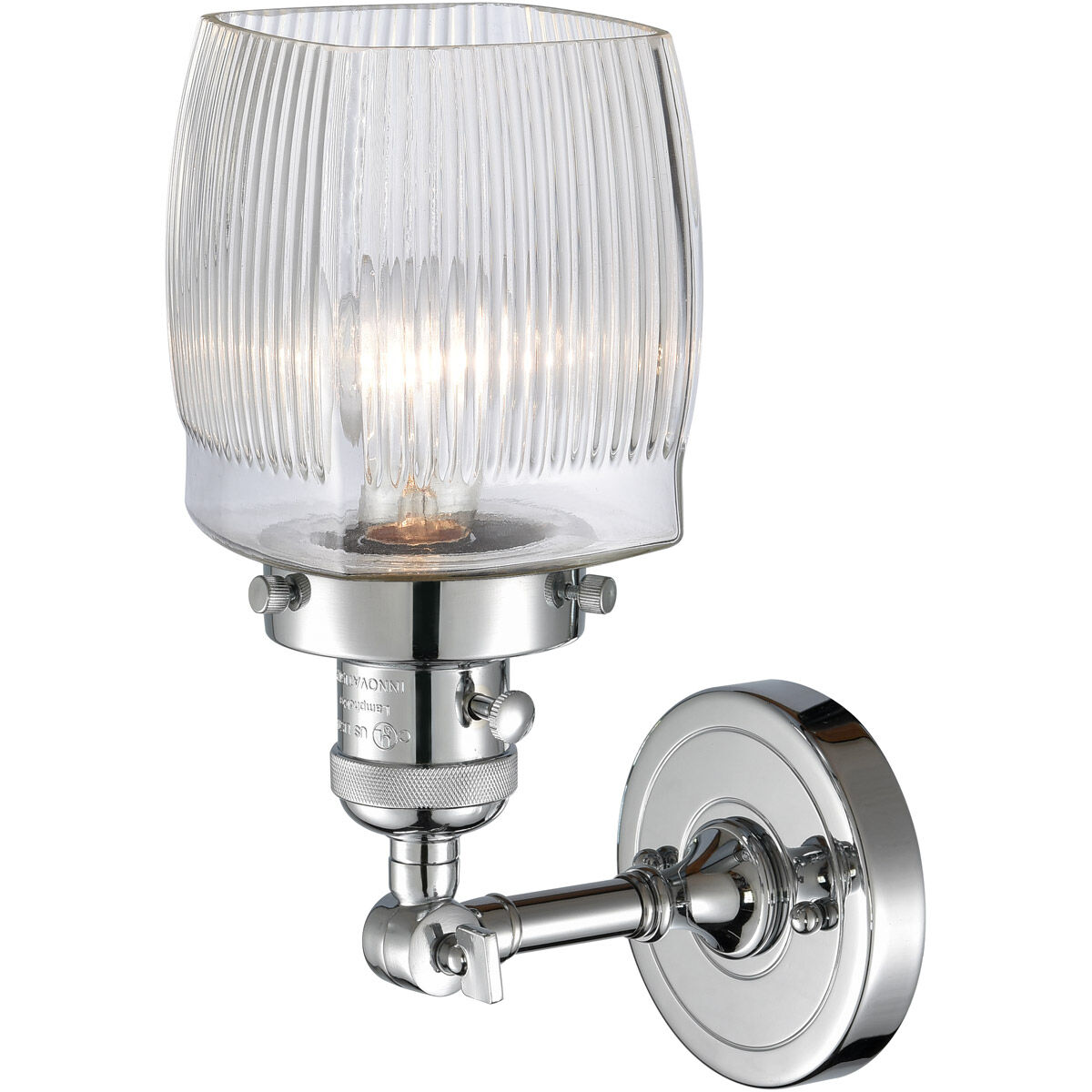 Franklin Restoration Colton LED 6 inch Polished Chrome Sconce Wall Light, Franklin Restoration