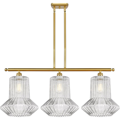 Ballston Springwater LED 36 inch Satin Gold Island Light Ceiling Light, Ballston
