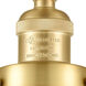 Franklin Restoration Appalachian LED 8 inch Satin Gold Semi-Flush Mount Ceiling Light, Franklin Restoration