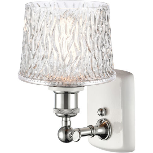 Ballston Niagra LED 6.5 inch White and Polished Chrome Sconce Wall Light, Ballston