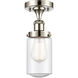 Dover 1 Light 6.50 inch Semi-Flush Mount