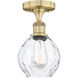 Waverly 1 Light 6 inch Brushed Brass Semi-Flush Mount Ceiling Light