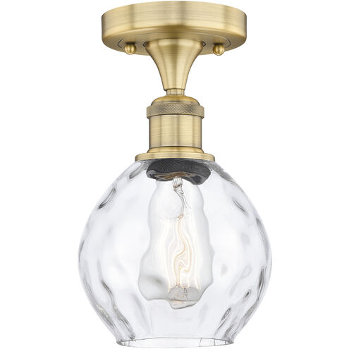 Waverly 1 Light 6 inch Brushed Brass Semi-Flush Mount Ceiling Light