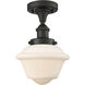 Oxford 1 Light 6.5 inch Oil Rubbed Bronze Semi-Flush Mount Ceiling Light