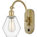 Ballston Cindyrella 1 Light 6 inch Satin Gold Sconce Wall Light in Incandescent, Clear Glass