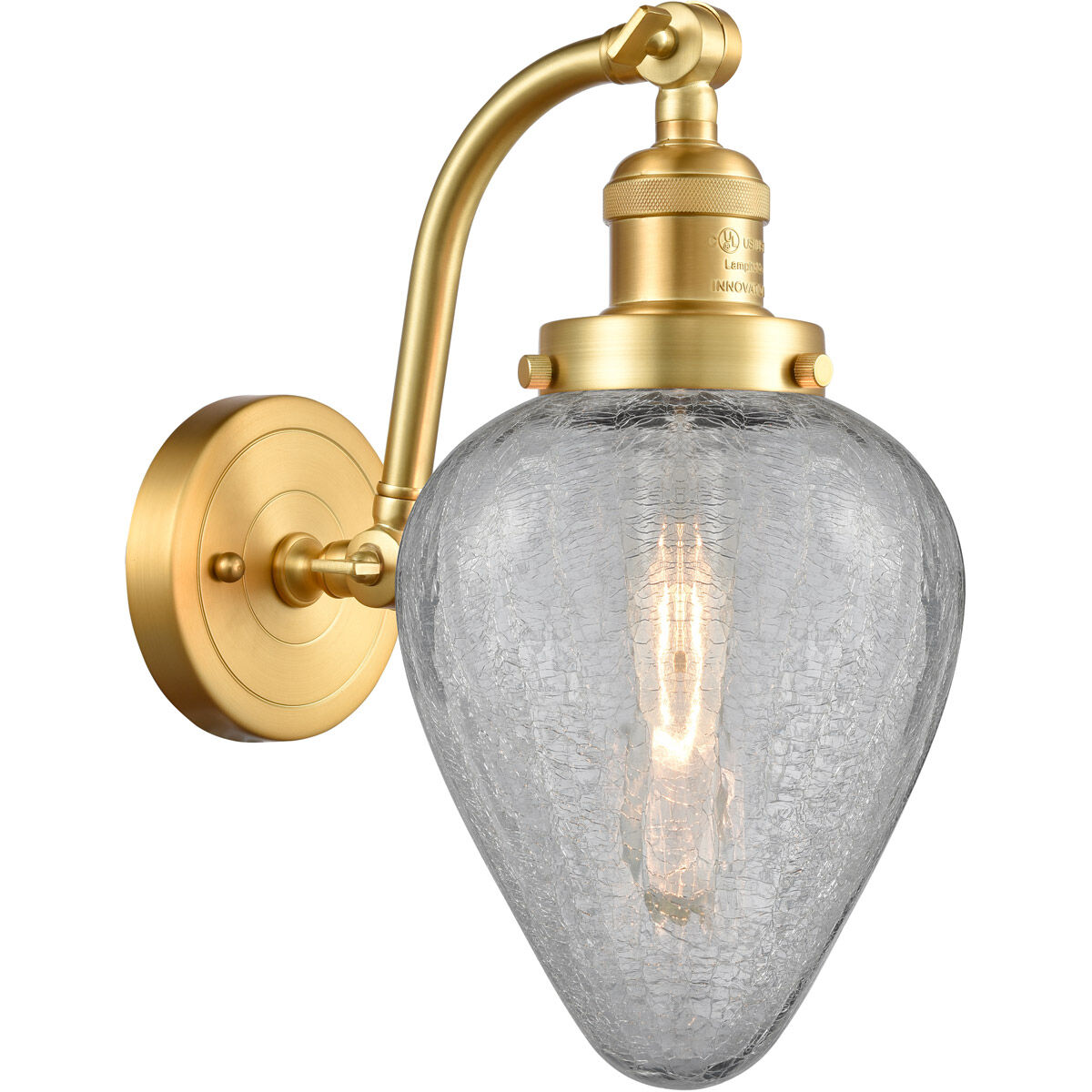 Franklin Restoration Geneseo LED 7 inch Satin Gold Sconce Wall Light, Franklin Restoration