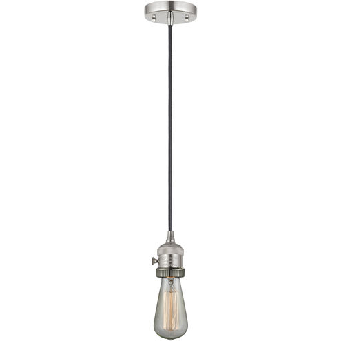 Franklin Restoration Bell 1 Light 5 inch Polished Nickel Mini Pendant Ceiling Light in Incandescent, Seedy