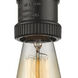 Franklin Restoration Bare Bulb LED 2 inch Oil Rubbed Bronze Mini Pendant Ceiling Light, Franklin Restoration