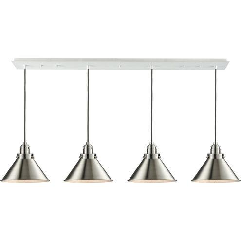 Winchester Briarcliff 4 Light 48 inch White Linear Pendant Ceiling Light, Winchester