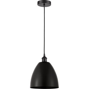 Edison Dome LED 9 inch Matte Black Mini Pendant Ceiling Light