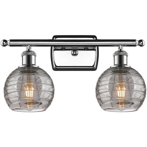 Ballston Athens Deco Swirl 2 Light 15.88 inch Polished Chrome Bath Vanity Light Wall Light
