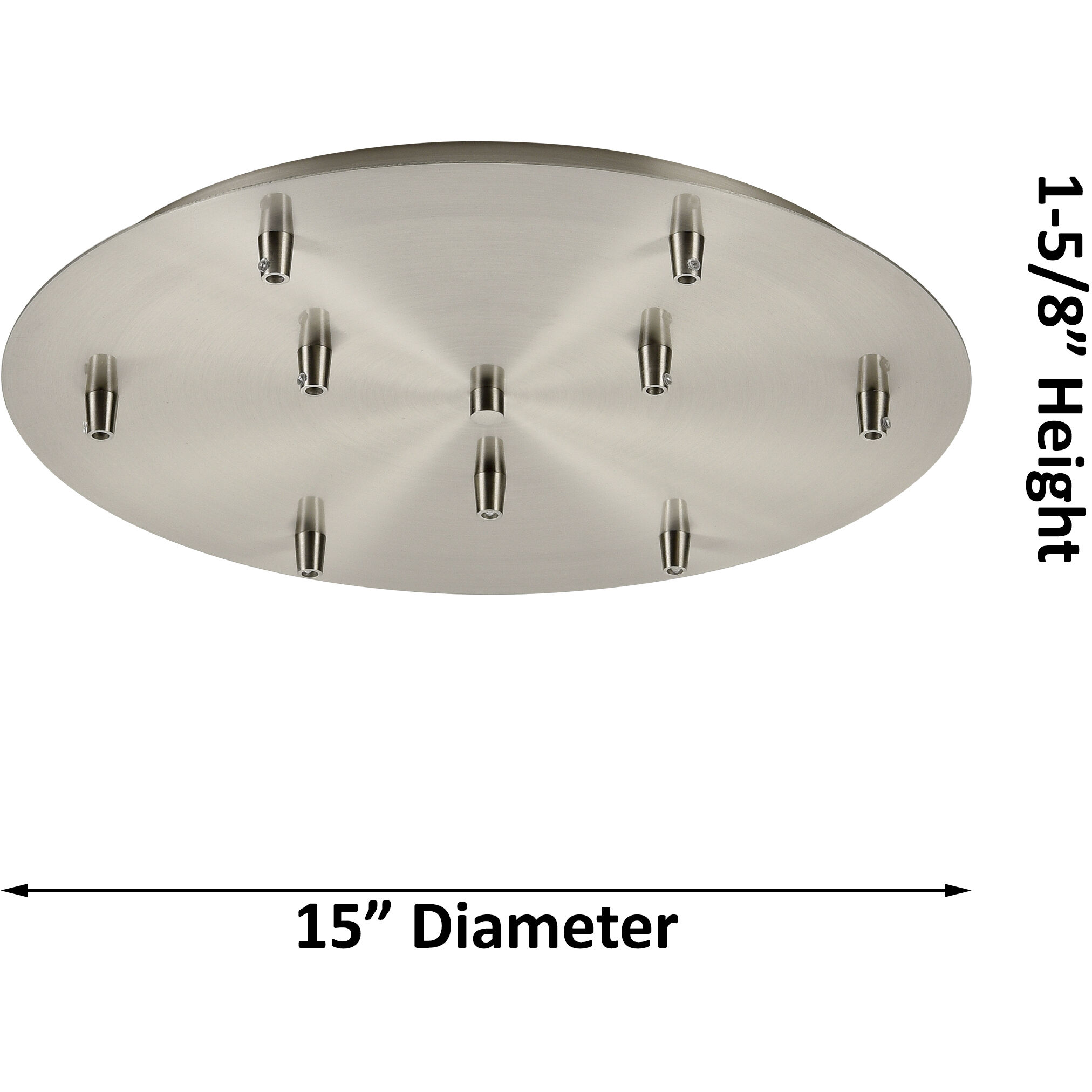 Custom Cord White Multi Port Canopy, Round