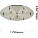 Custom Cord White Multi Port Canopy, Round