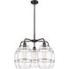 Ballston Vaz 5 Light 26 inch Oil Rubbed Bronze Stem Hung Chandelier Ceiling Light in Clear Glass