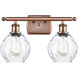 Ballston Small Waverly LED 16 inch Antique Copper Bath Vanity Light Wall Light, Ballston