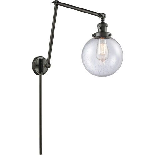 Large Beacon 30 inch 3.50 watt Oil Rubbed Bronze Swing Arm Wall Light, Franklin Restoration